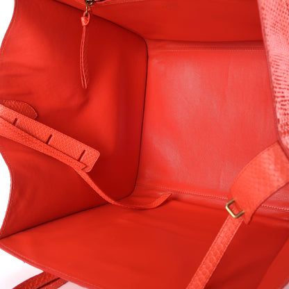 Celine Python Medium Phantom Luggage Fluo Orange 5 of 7