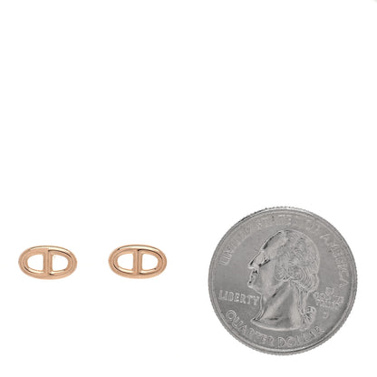 Hermes 18K Rose Gold TPM Farandole Stud Earrings 2 of 5