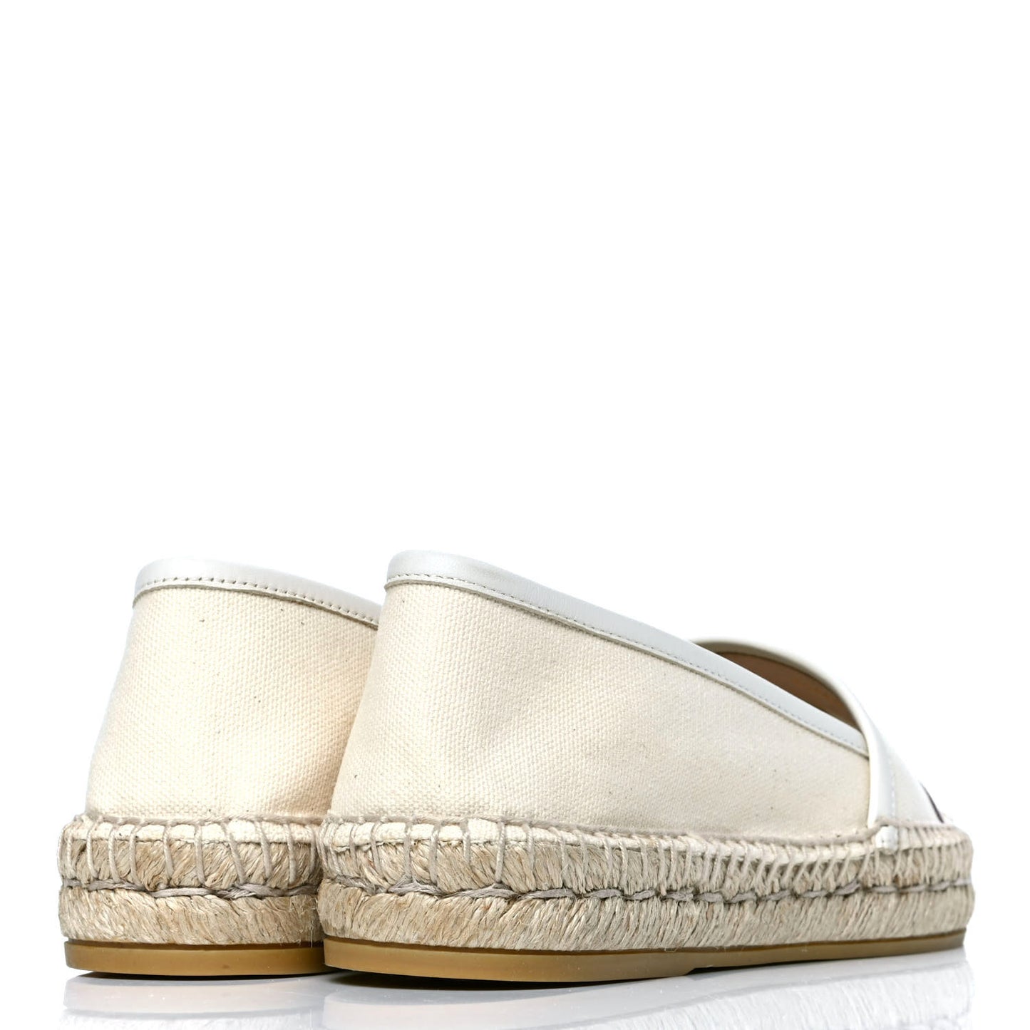Canvas Logo Espadrilles 35 Greggio White