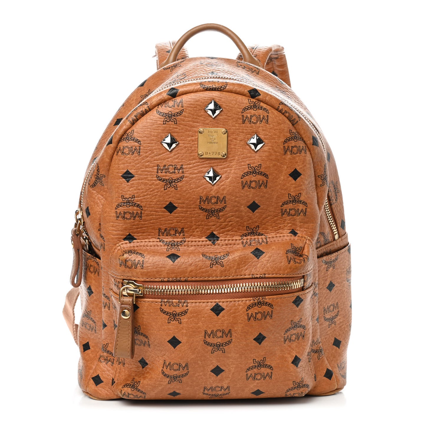 Visetos Small Sprinkle Stud Stark Backpack Cognac