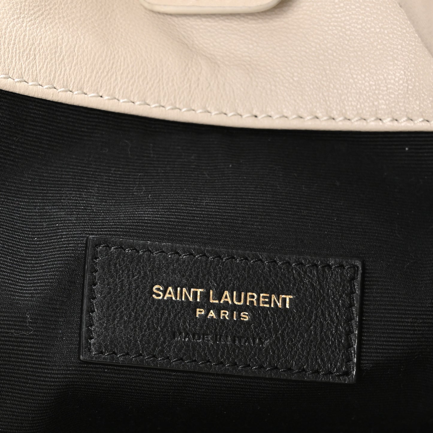 Lambskin Matelasse Monogram Medium Jamie 4.3 Pochon Blanc Vintage