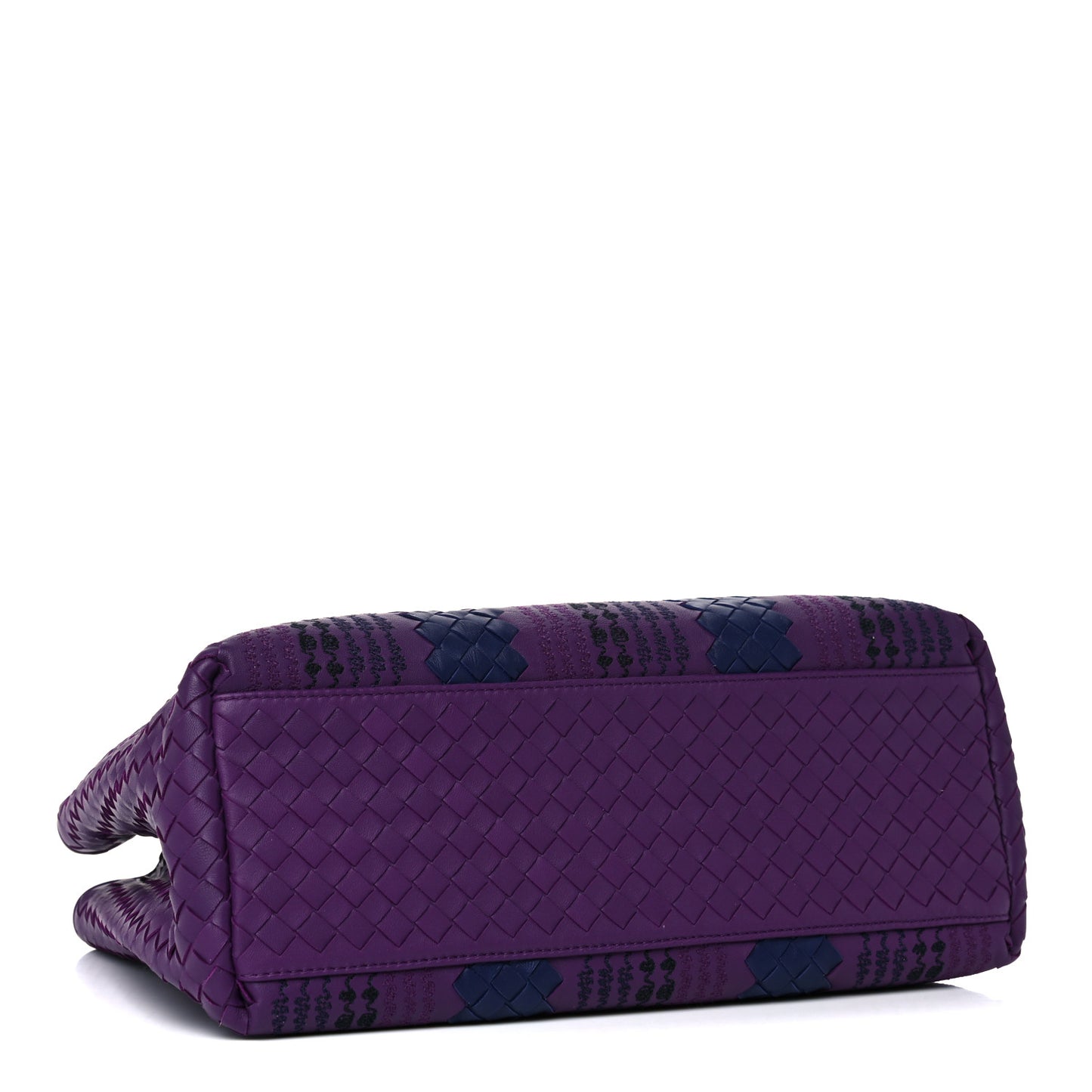 Nappa Intrecciato Medium Tote Purple
