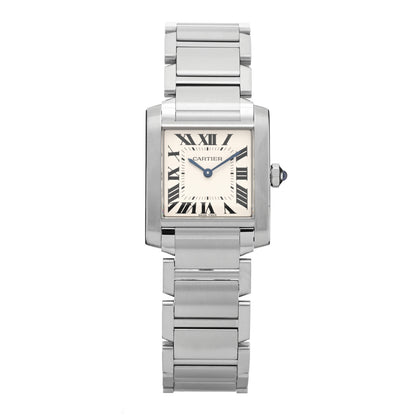 Cartier Stainless Steel 25mm Tank Francaise Quartz Watch 1 of 4