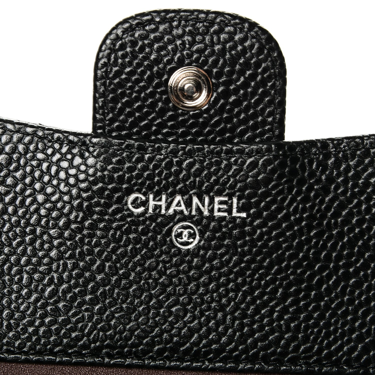 Chanel Caviar Quilted Compact Flap Wallet Black 5 of 7