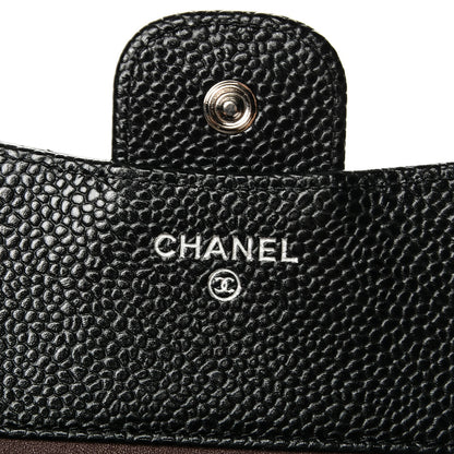 Chanel Caviar Quilted Compact Flap Wallet Black 5 of 7
