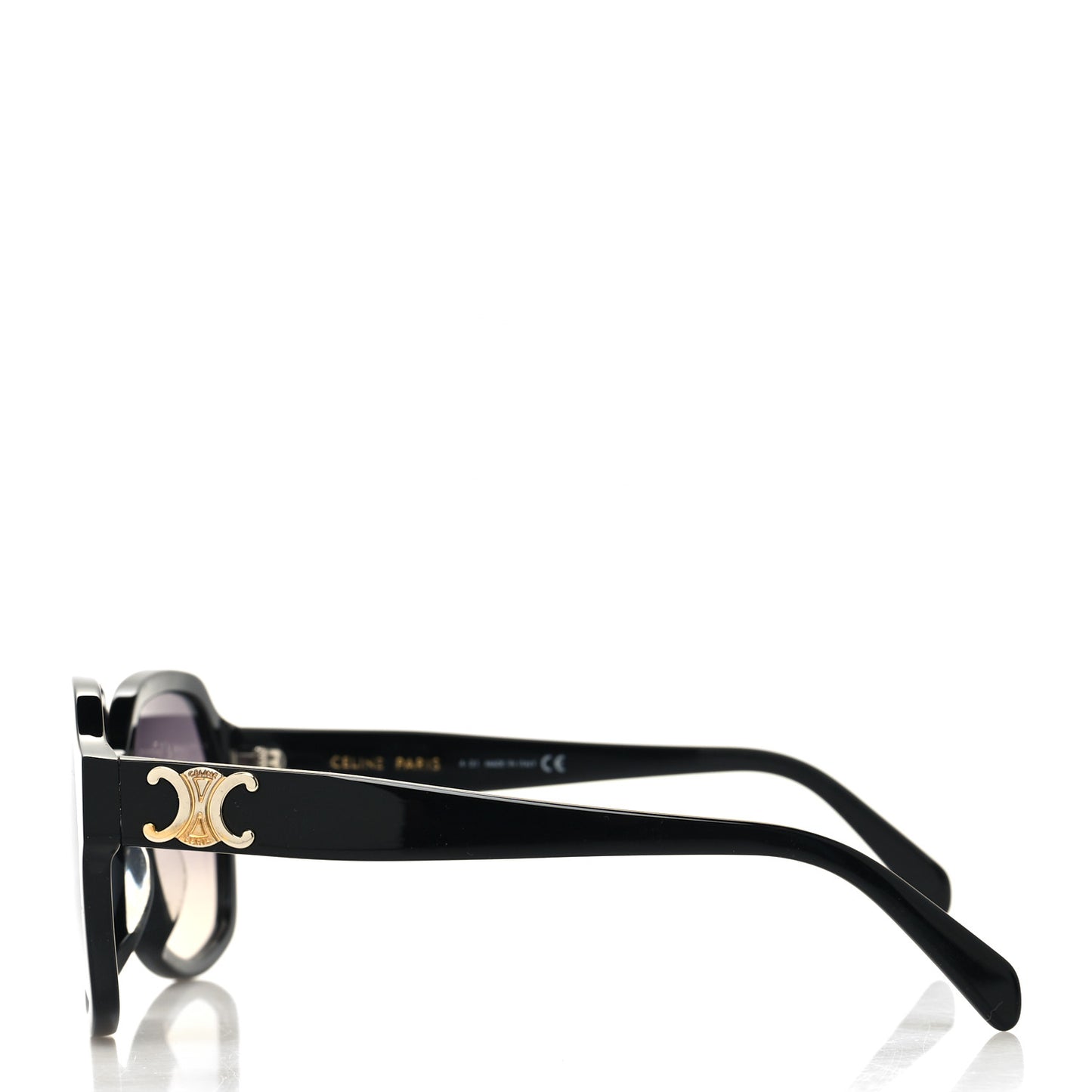 Acetate Triomphe Sunglasses CL40189F Black