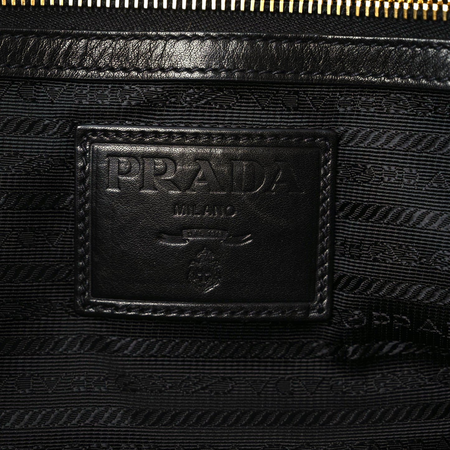 Tessuto Nylon Quilted Tote Nero Black