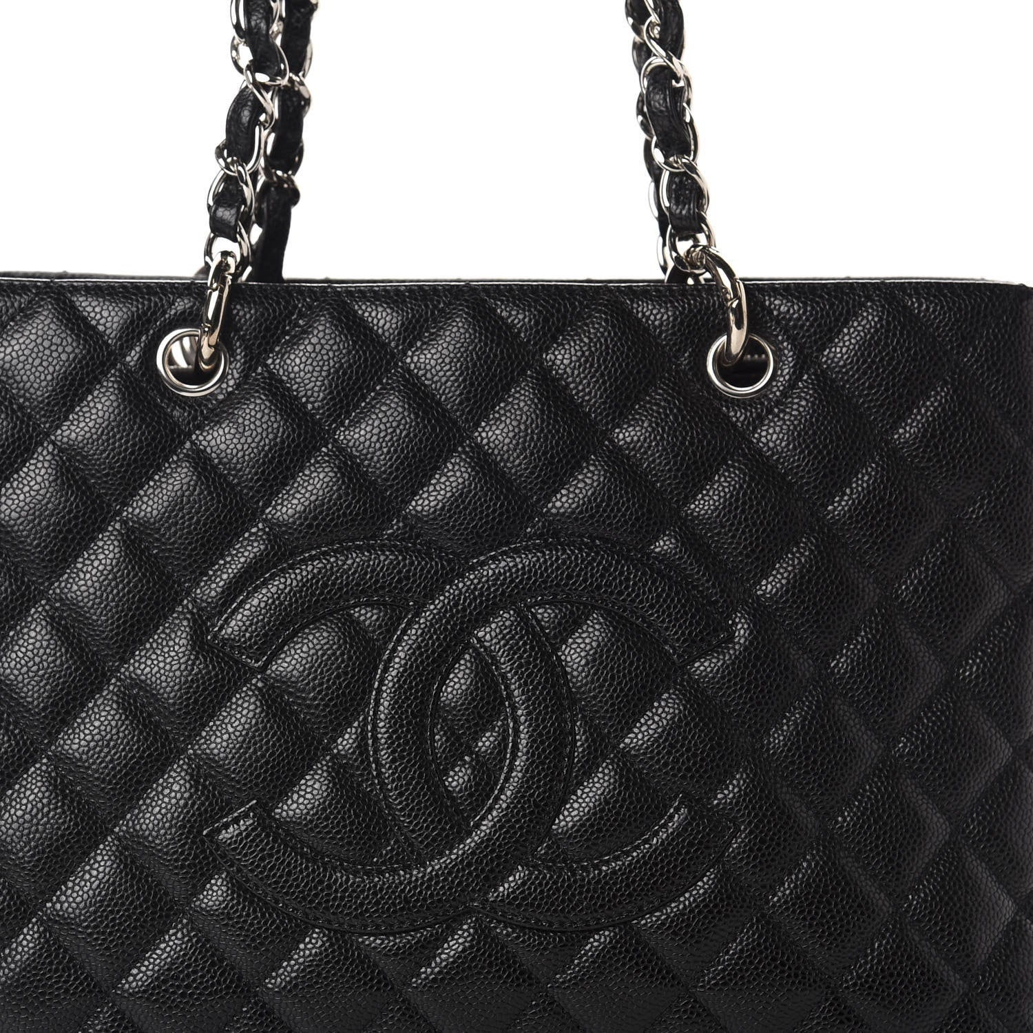 Chanel Caviar Quilted Grand Shopping Tote GST Black 10 of 10