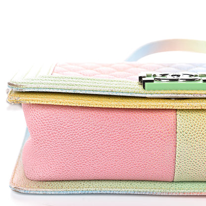 Chanel Caviar Quilted Medium Cuba Rainbow Boy Flap Multicolor 13 of 16