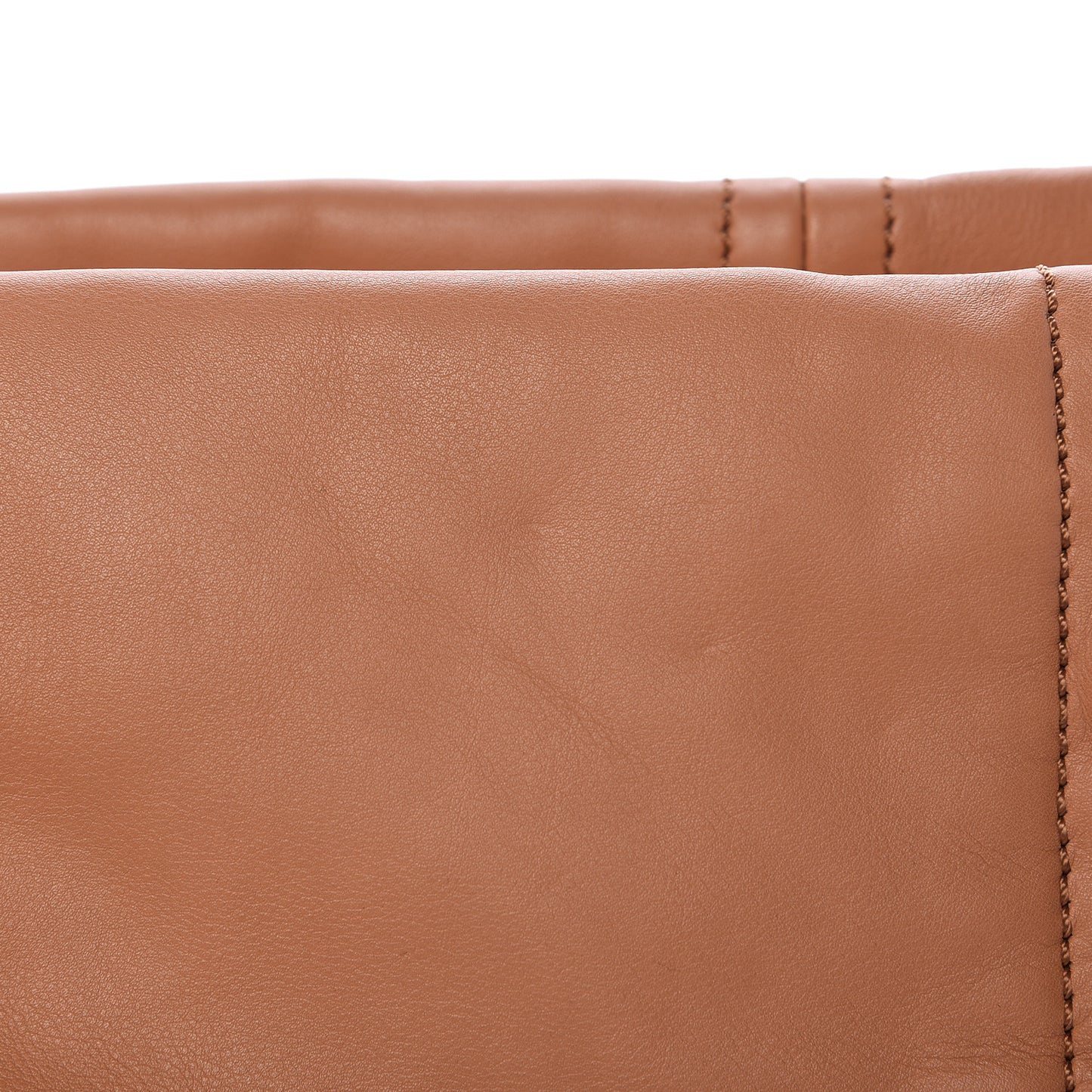 Smooth Calfskin Luxe Ligne Tote Dark Beige