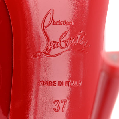 Christian Louboutin Patent Chick Up 100 Pumps 37 Loubi 21 of 27