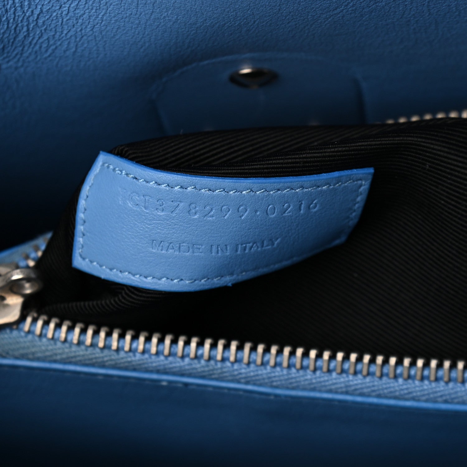 Saint Laurent Grained Calfskin Small Sac De Jour Blue Clair 7 of 10