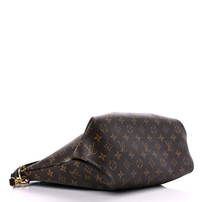 Louis Vuitton Monogram Flower Zipped Tote MM Black 4 of 12