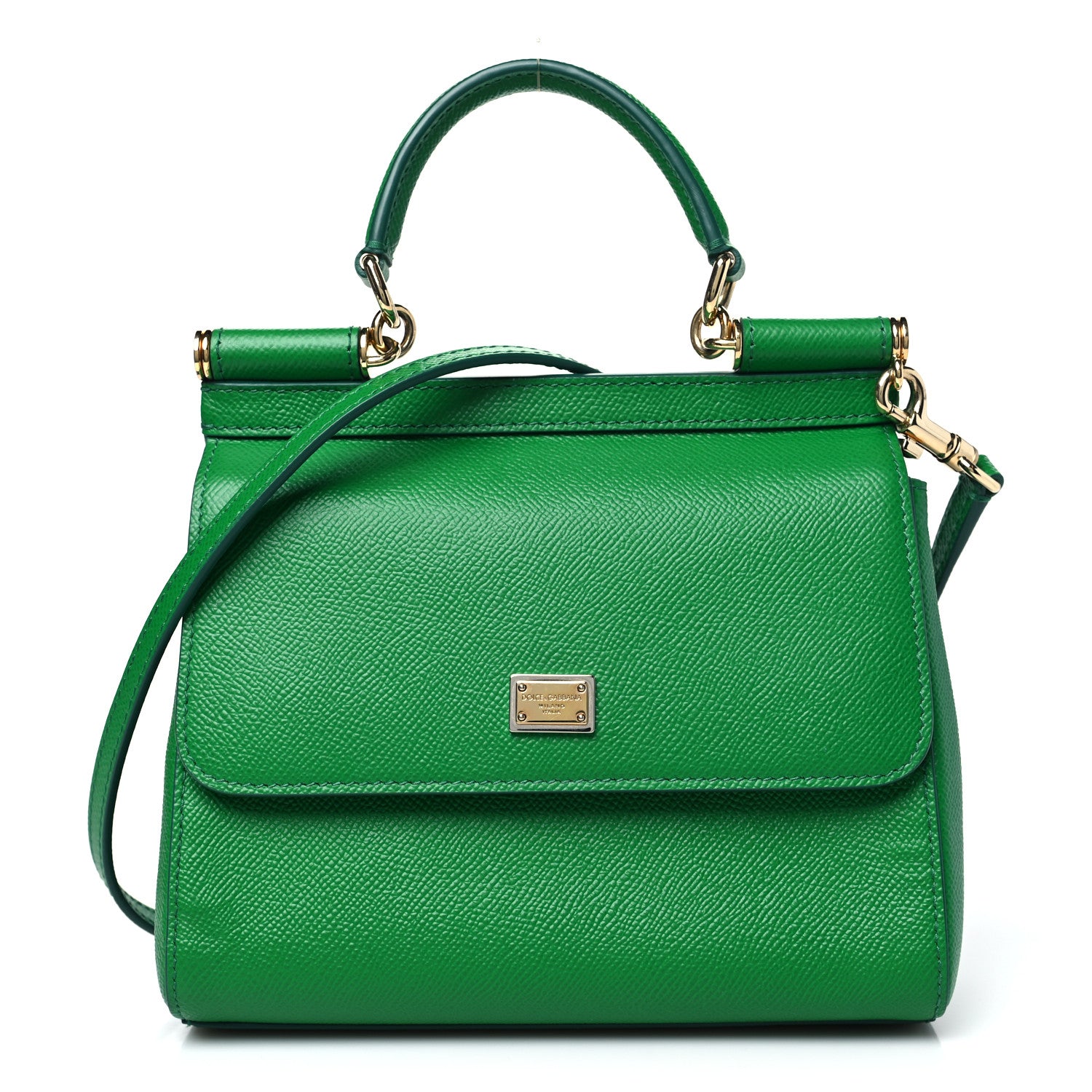 Dolce & Gabbana Dauphine Small Miss Sicily Satchel Green 1 of 10