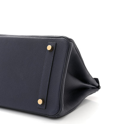 Hermes Togo Birkin 30 Bleu Nuit 10 of 11