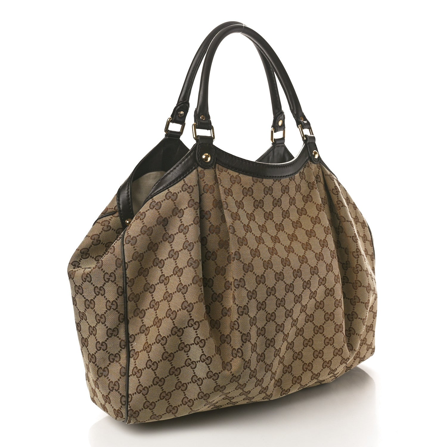 Gucci Monogram Large Sukey Tote Dark Brown 3 of 15