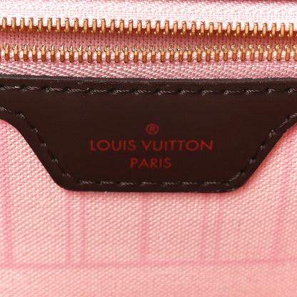 Louis Vuitton Damier Ebene Neo Neverfull MM Rose Ballerine 9 of 16