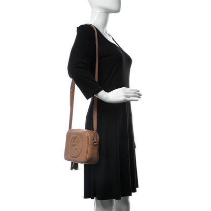 Gucci Pebbled Calfskin Small Soho Disco Bag Rose Beige 2 of 7