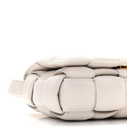 Bottega Veneta Paper Calfskin Maxi Intreccio Padded Cassette Crossbody Bag White 5 of 9