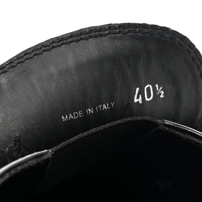 Prada Spazzolato Metal Triangle Logo 50mm Loafers 40.5 Black 8 of 9