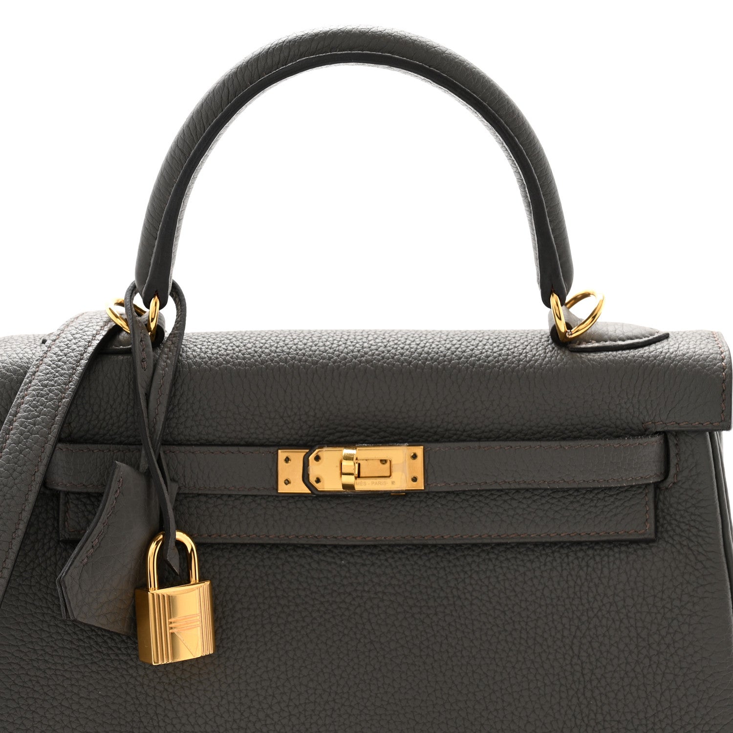 Hermes Togo Kelly Retourne 25 Etain 8 of 13