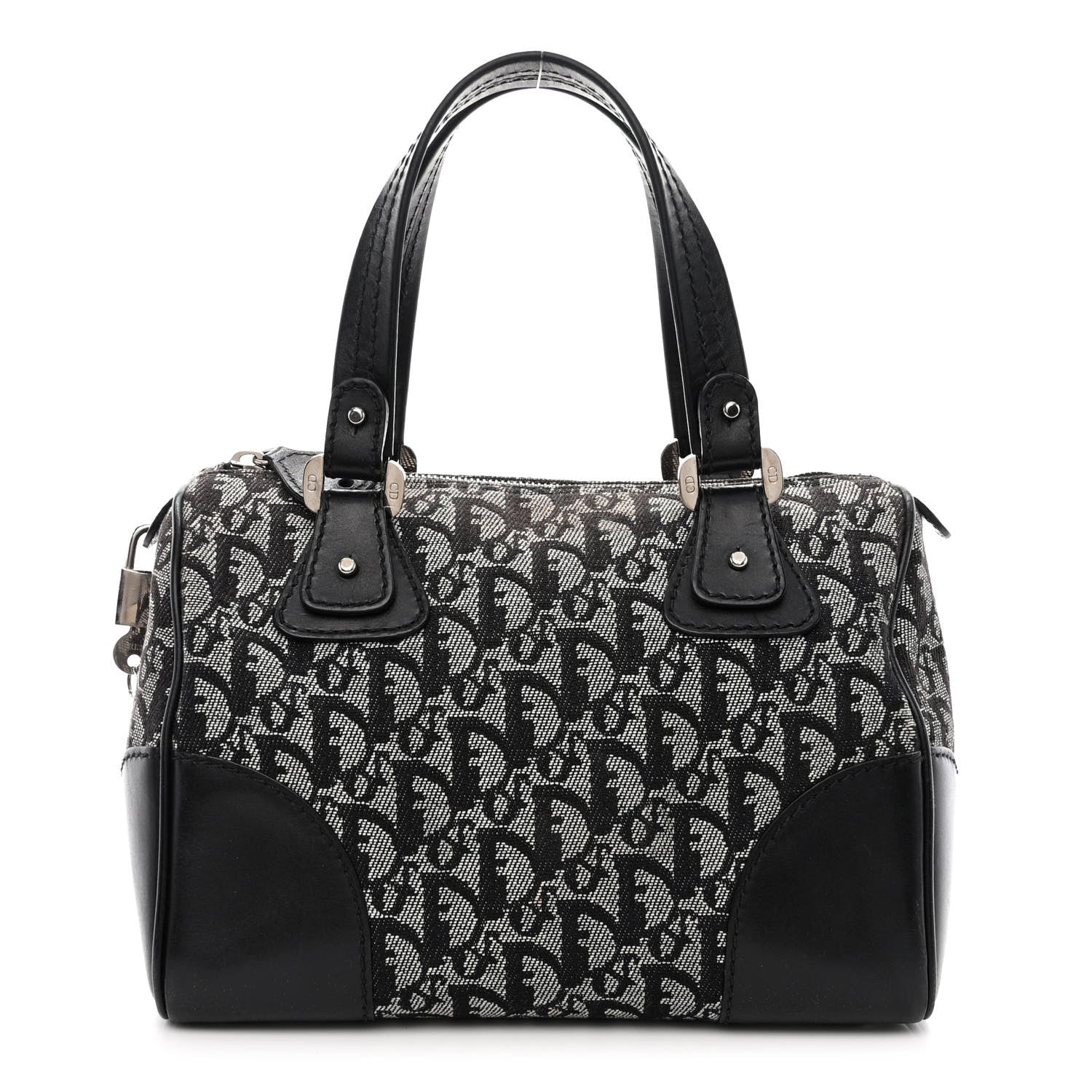Christian Dior Monogram Boston Black 1 of 11