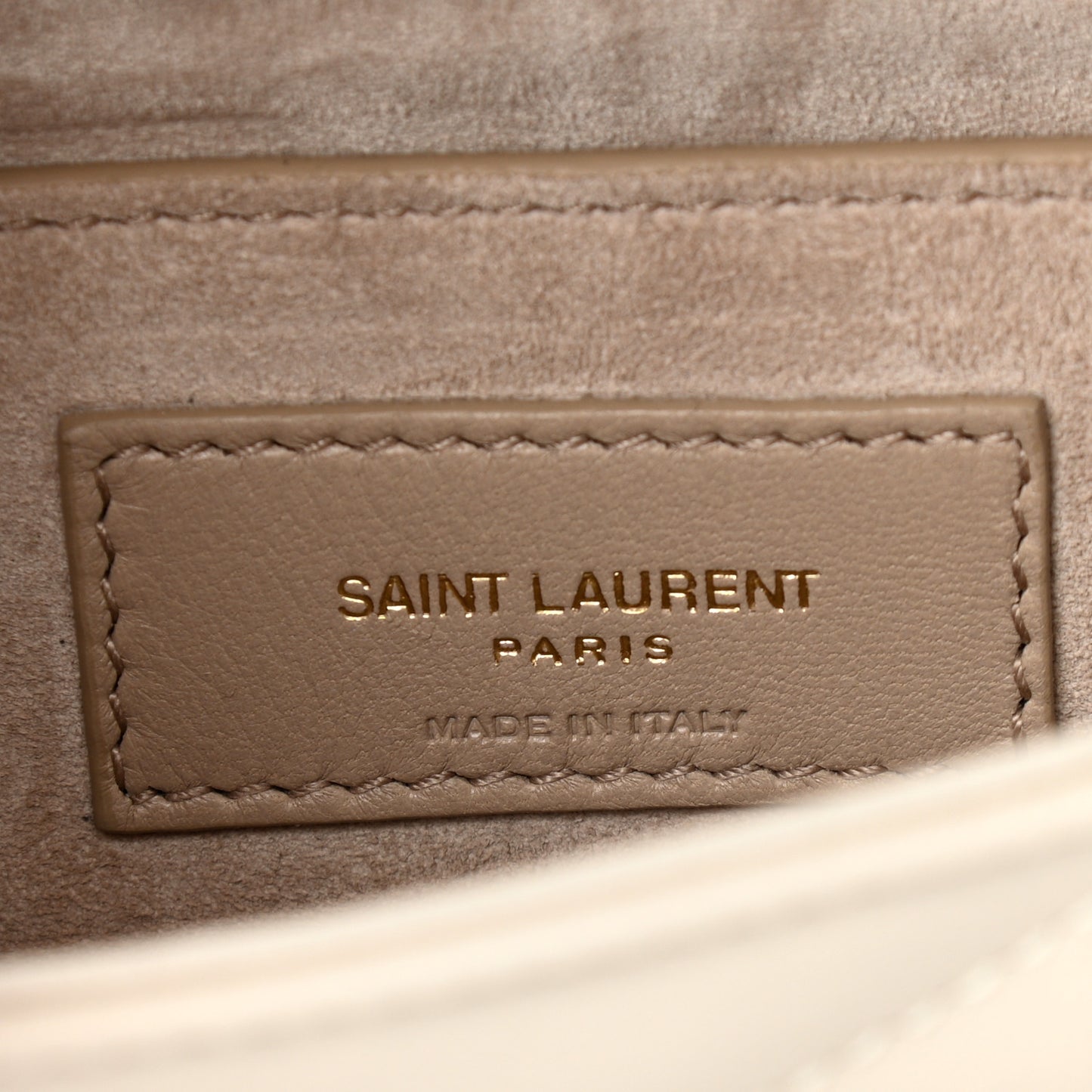 Lambskin Quilted Le 57 Diamond Shoulder Bag Crema Soft