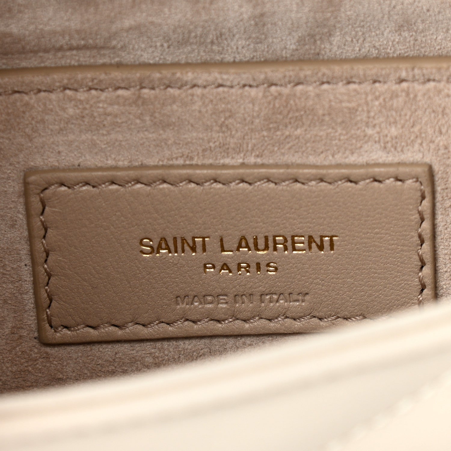 Saint Laurent Lambskin Quilted Le 57 Diamond Shoulder Bag Crema Soft 6 of 10