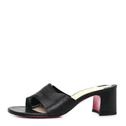Christian Louboutin Calfskin Viberta 55 Mule 38 Black 1 of 9