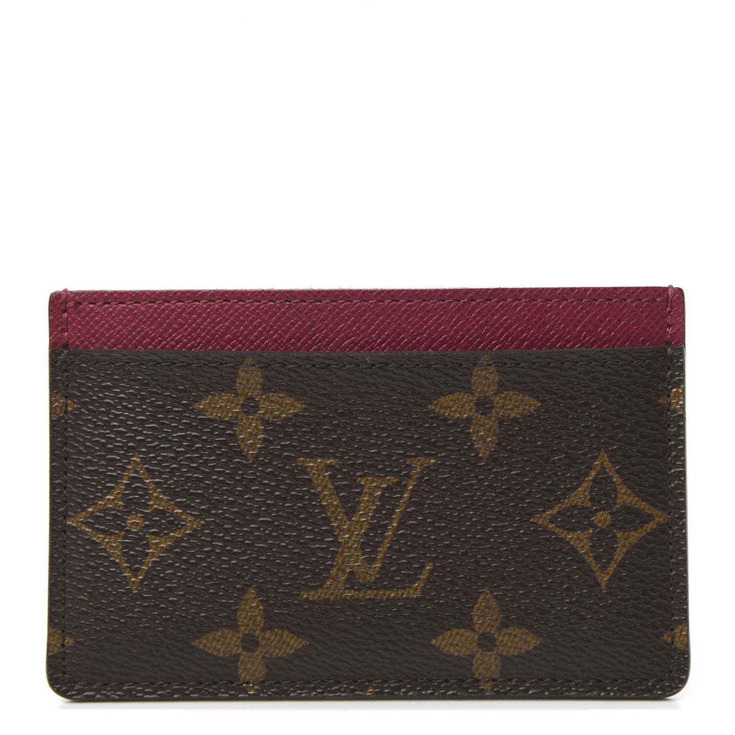 Monogram Card Holder Fuchsia