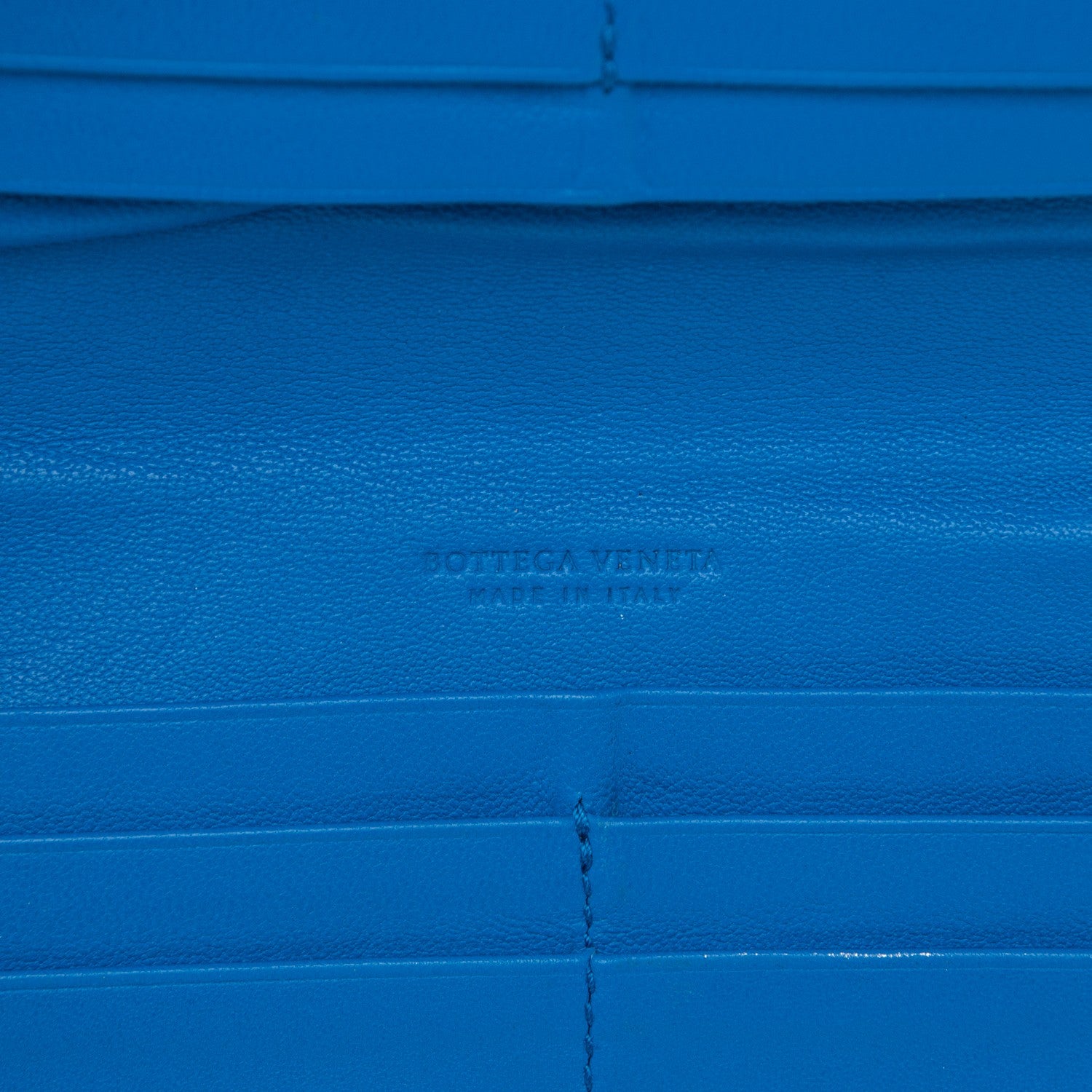 Bottega Veneta Nappa Intrecciato Double Zip Clutch Wallet Blue 6 of 8