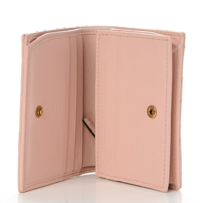 Gucci Calfskin Matelasse GG Marmont Card Case Wallet Perfect Pink 5 of 9