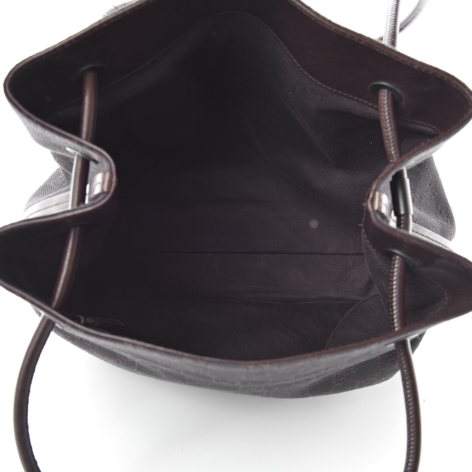 Gucci Denim Monogram Tote Dark Brown 5 of 12