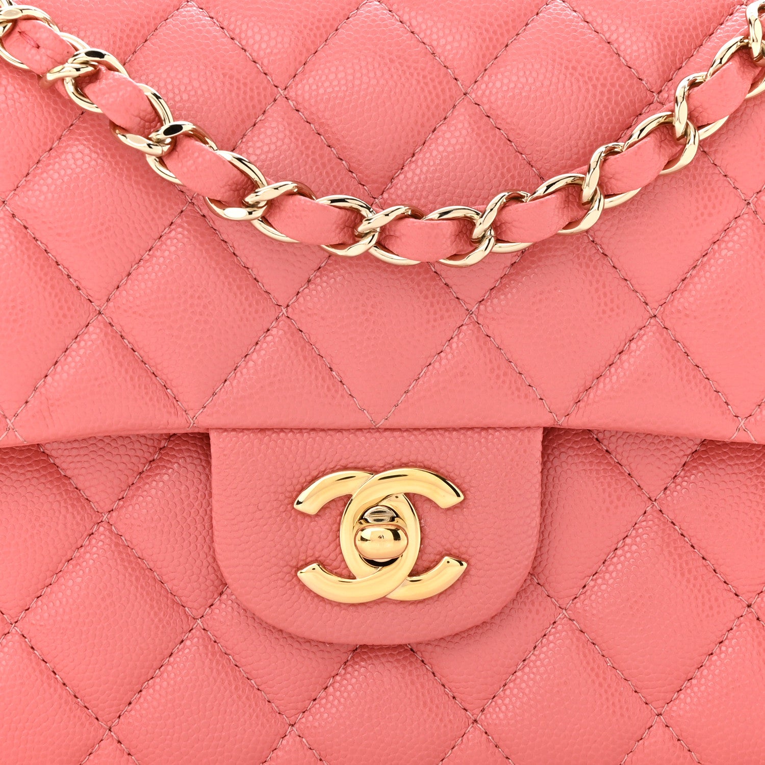 Chanel Caviar Quilted Small Double Flap Pink 8 of 11