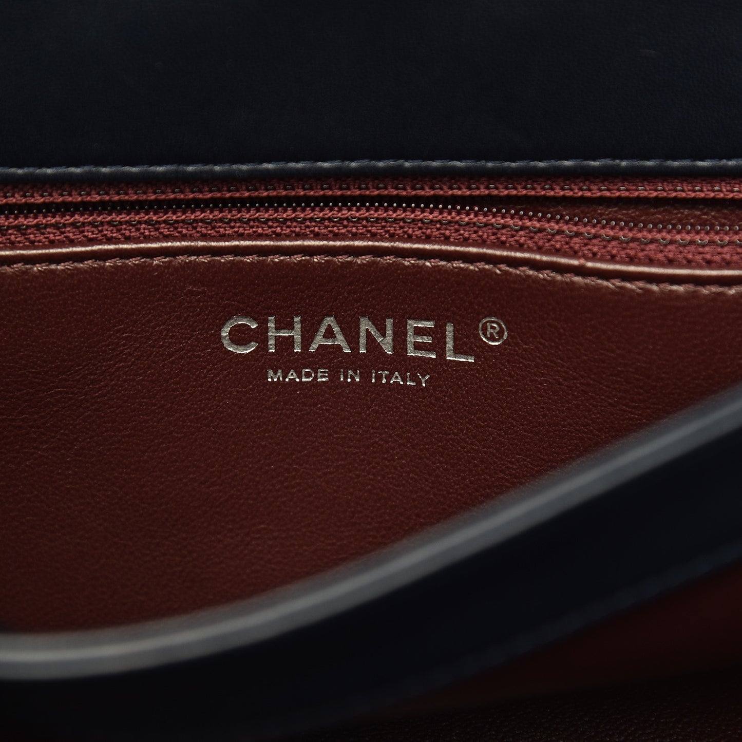 Lambskin Quilted Medium Trendy CC Flap Navy Blue