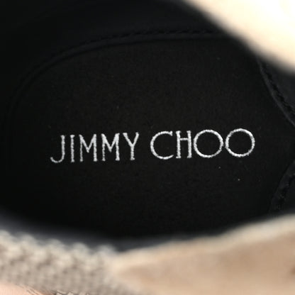 Jimmy Choo Suede Calfskin Inca Patchwork Platform Hiking Boots 39 White Sand Natural 8 of 11