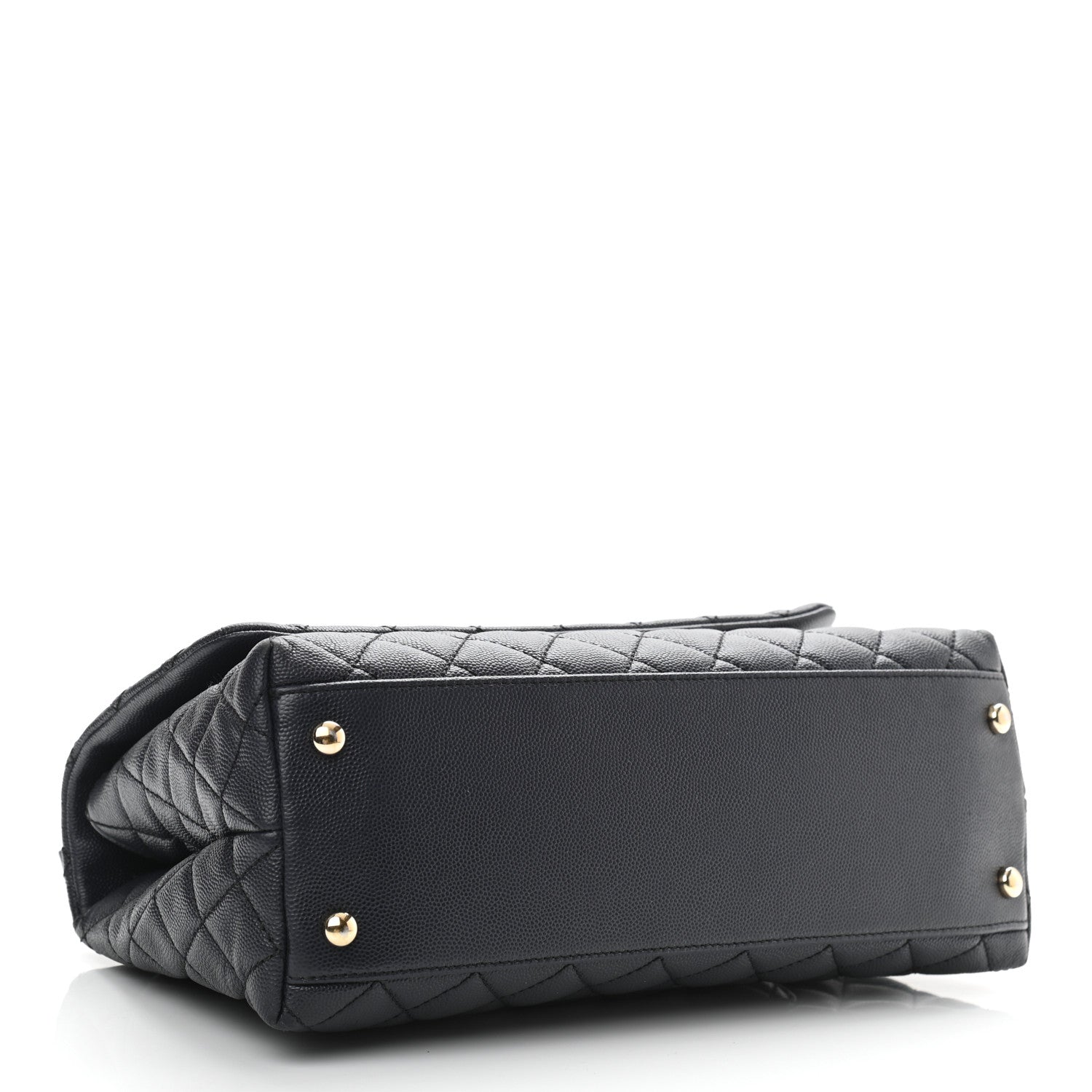 Chanel Caviar Quilted Small Coco Handle Flap Navy 4 of 11