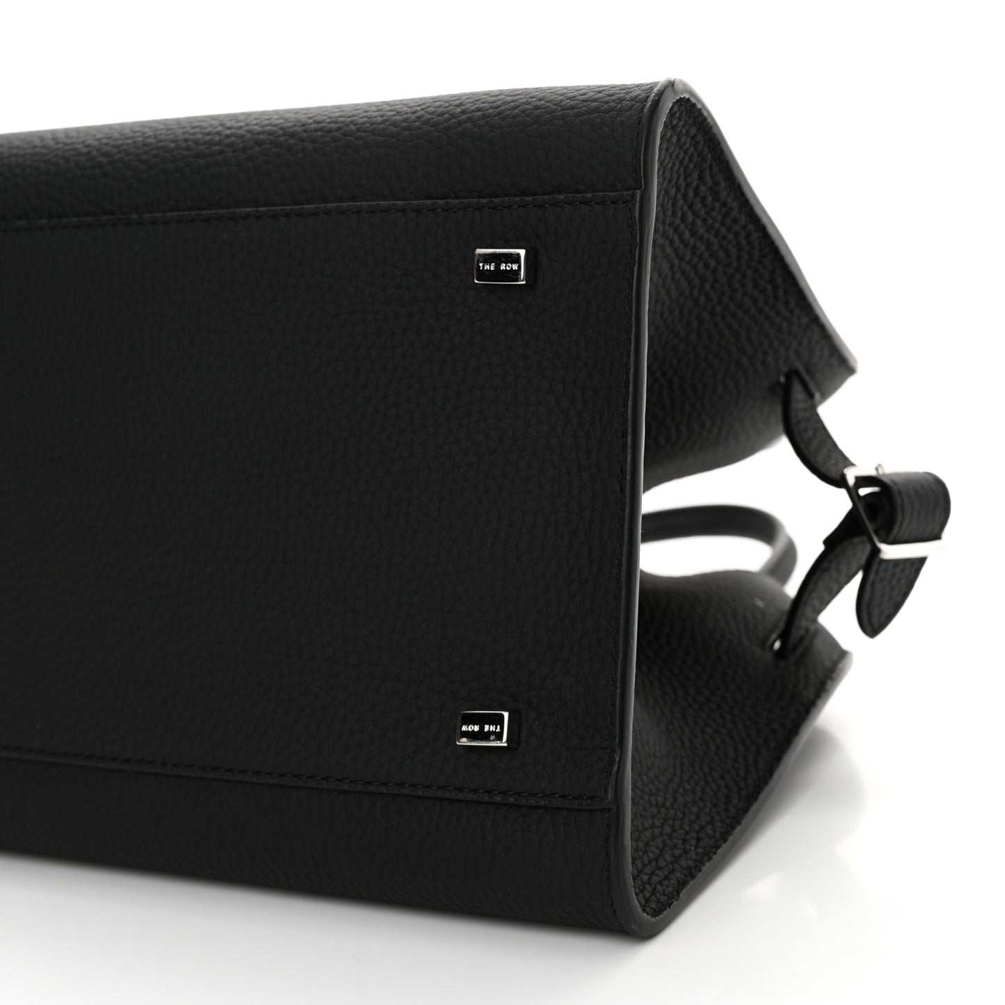 Grained Calfskin Soft Margaux 10 Bag Black