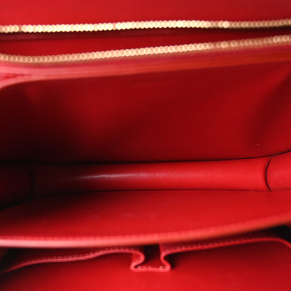 Celine Box Calfskin Medium Classic Box Flap Bag Red 5 of 11