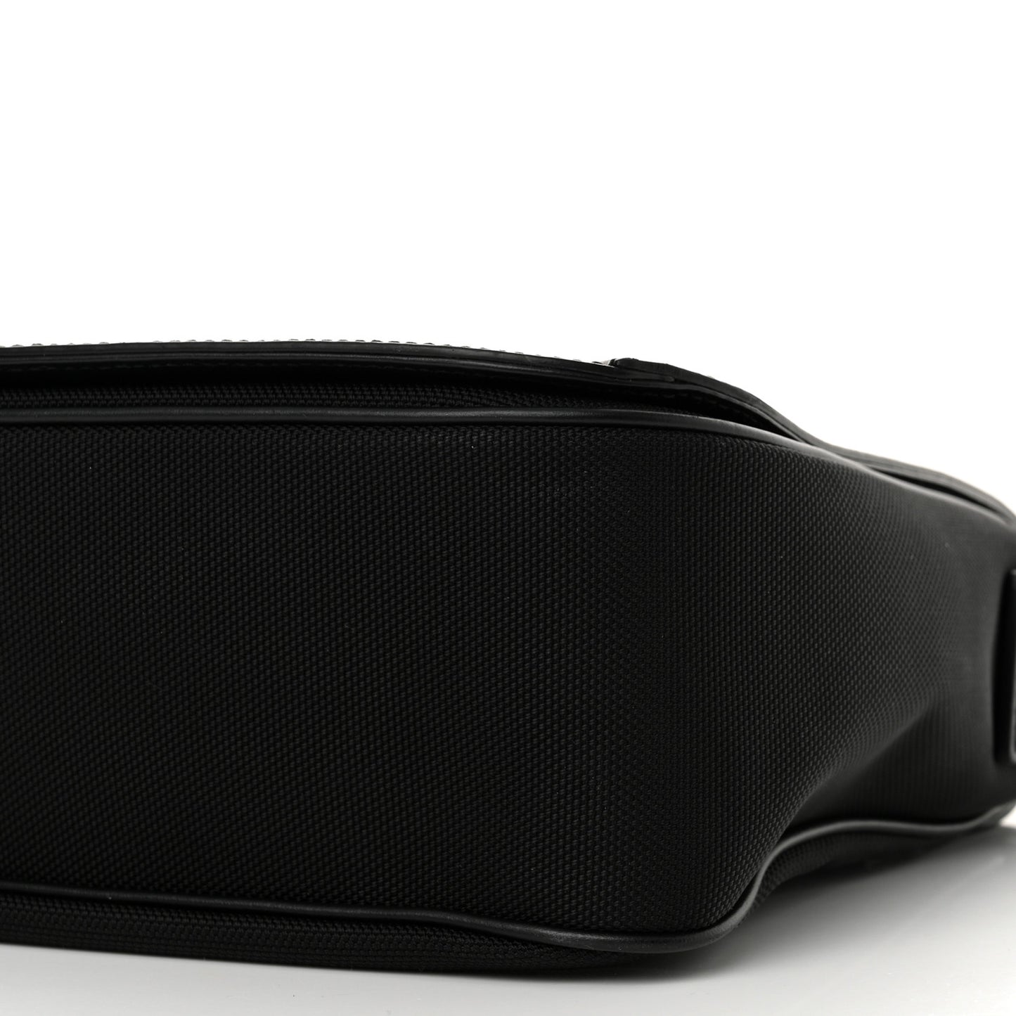 Techno Canvas Web Flap Messenger Bag Black