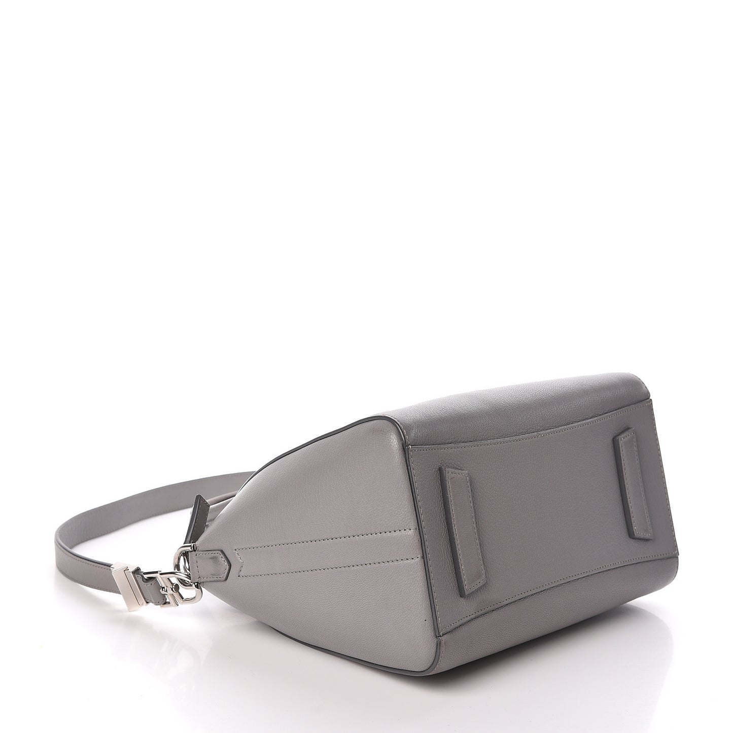 Sugar Goatskin Small Antigona Pearl Grey