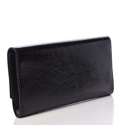 Saint Laurent Textured Patent Monogram Small Belle De Jour Clutch Black 3 of 12