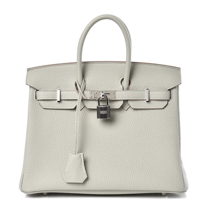Hermes Togo Birkin 25 Gris Perle 1 of 33