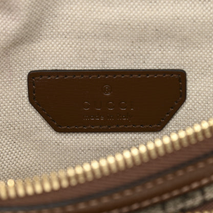 Gucci GG Supreme Monogram Textured Calfskin Retro Interlocking G Belt Bag Beige Ebony Brown Sugar 6 of 10