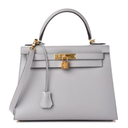 Hermes Epsom Kelly Sellier 28 Bleu Glacier 1 of 11