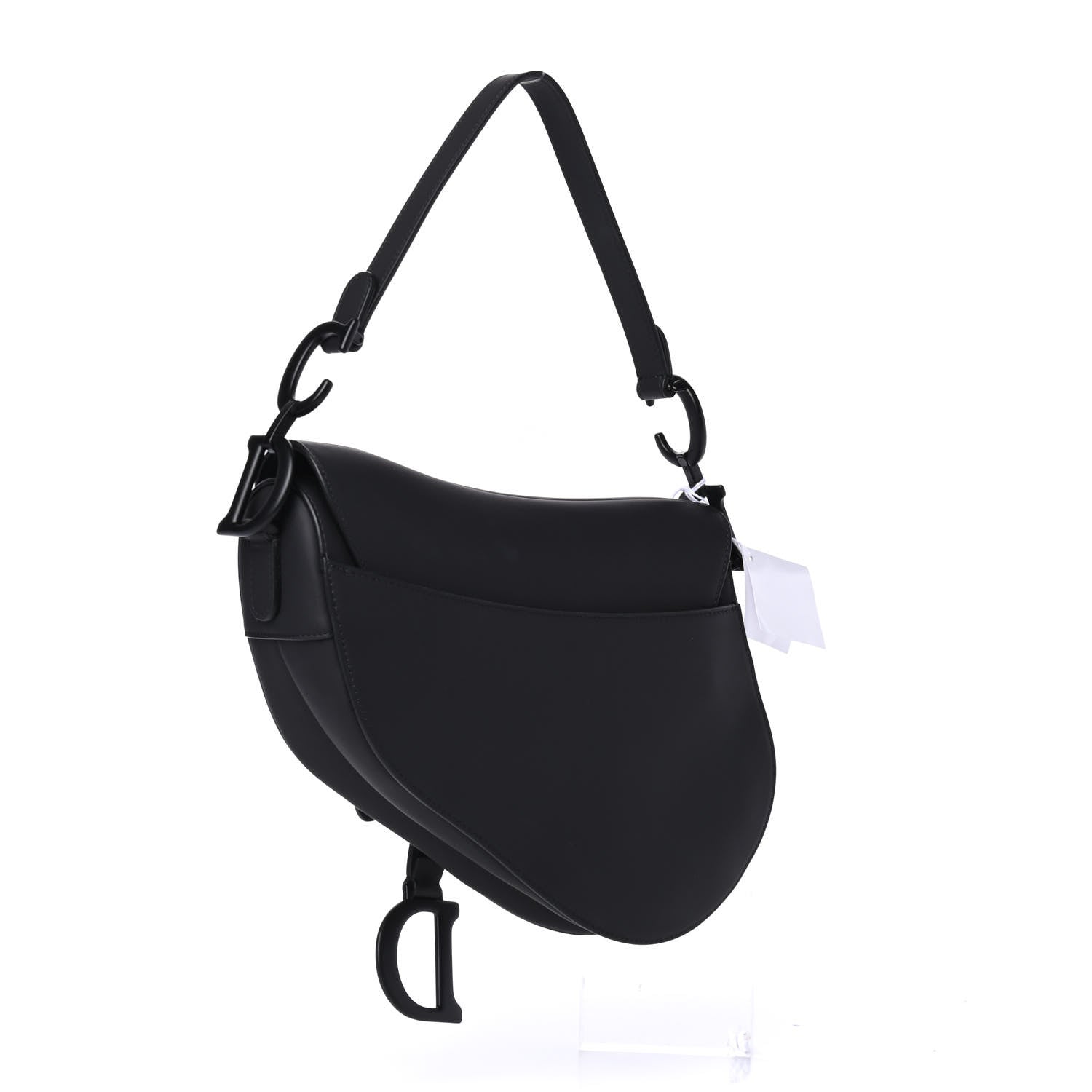 Christian Dior Ultra Matte Calfskin Saddle Bag Black 2 of 4