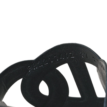 Hermes Nappa Extra Sandals 37 Black 8 of 9