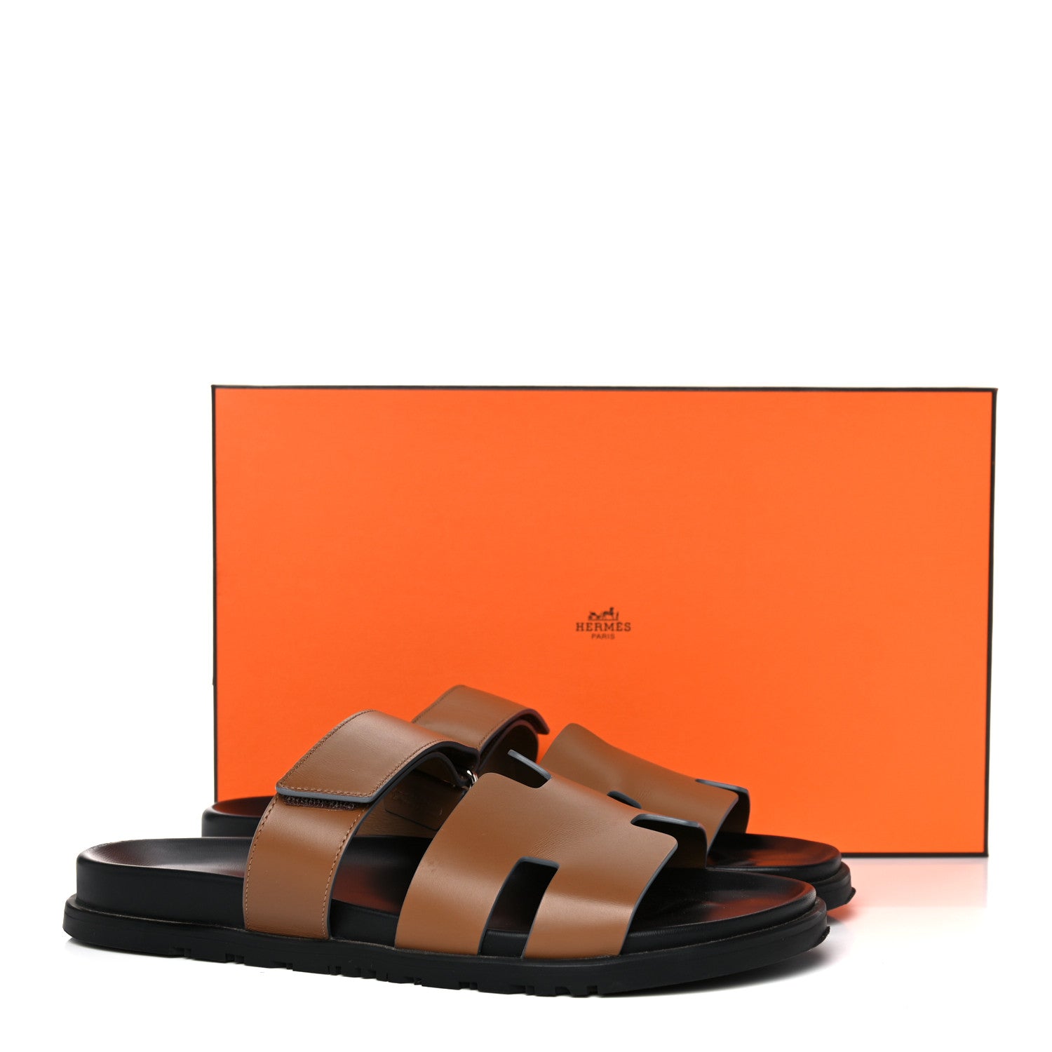 Hermes Calfskin Mens Chypre Sandals 43 Gold 15 of 15