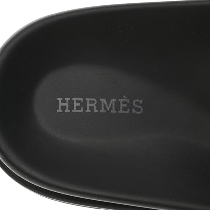 Hermes Calfskin Mens Chypre Sandals 43 Black 7 of 8