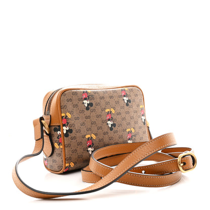 Gucci X DISNEY Mini Vintage GG Supreme Monogram Mickey Mouse Shoulder Bag Beige Vintage Sun Oil 3 of 10